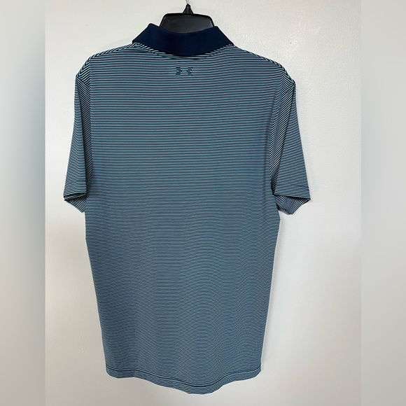 🔥Under Armour Men's Stripe Performance Polo 1321344 448 SIZE SMALL NWT $60.00 - Picture 3 of 16